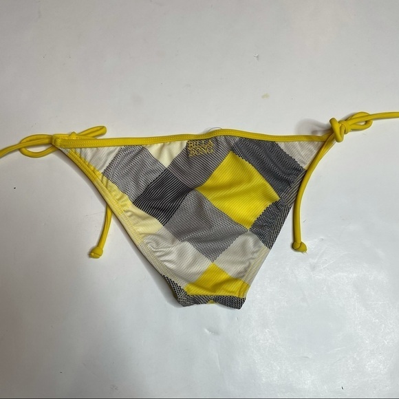 Billabong Plaid Bikini Bottom Small - Picture 2 of 6